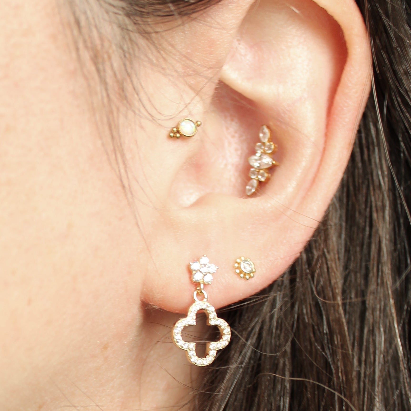 Clous d'oreilles Danaé