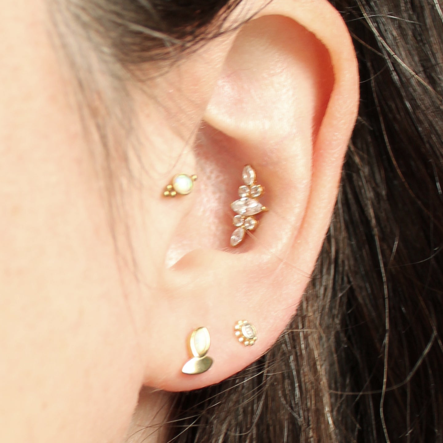 Clous d'oreilles Néréide