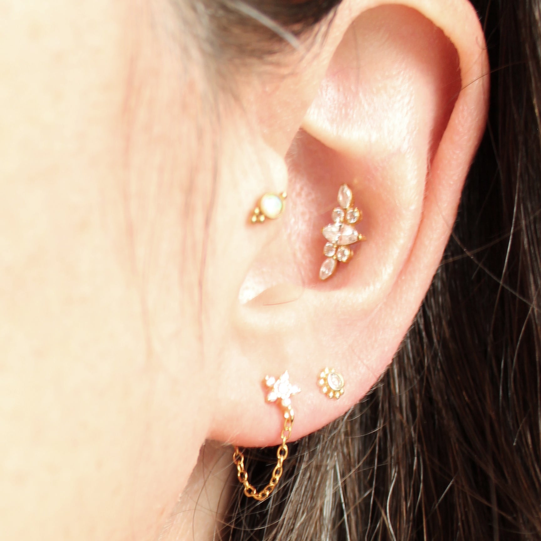 Clous d'oreilles Vénus