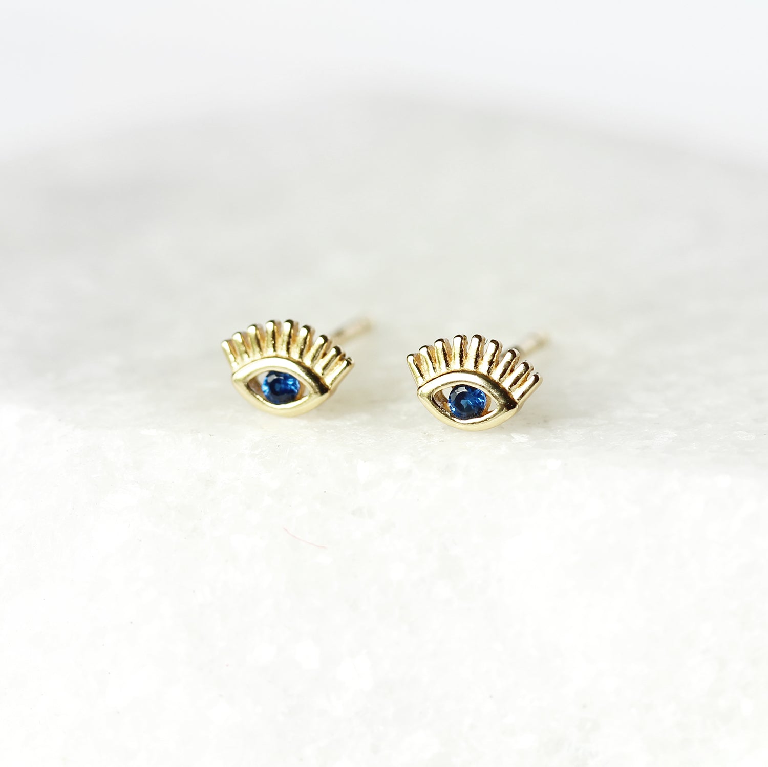 Clous d'oreilles Samira (bleu)