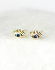 Clous d'oreilles Samira (bleu)