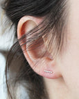 Boucles d'oreilles barres pointillées