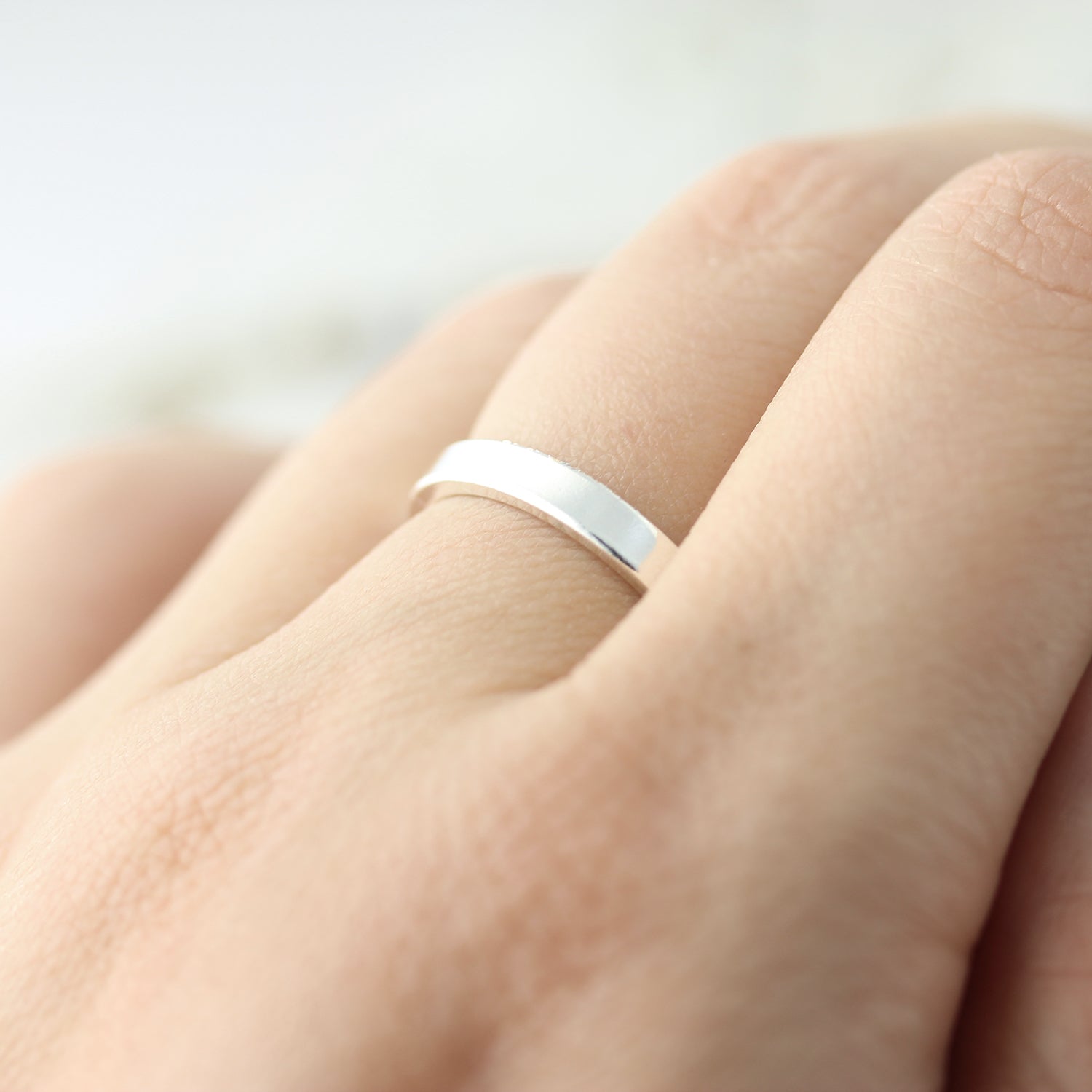 Bague chunky lisse